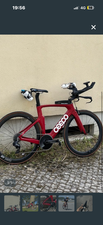 Used Ceepo Custom SRAM Force eTap AXS 2019 Road & Gravel, Red — image 3 of 9