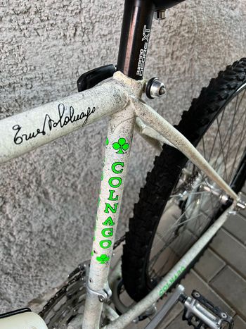 Colnago Custom Shimano Deore 1990 Mountainbike usato, Bianco — immagine 26 di 29