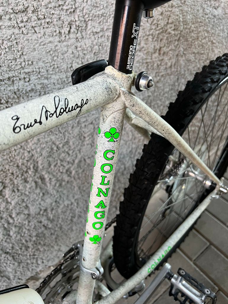 Colnago Custom Shimano Deore 1990 Mountainbike usato, Bianco — immagine 26 di 29