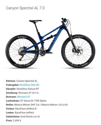 Gebrauchtes Canyon Spectral AL 7.0 2018 MTB
