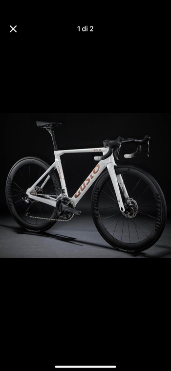 Gusto Custom Shimano 105 2025 Road & Gravel usato, Bianco — immagine 2 di 3