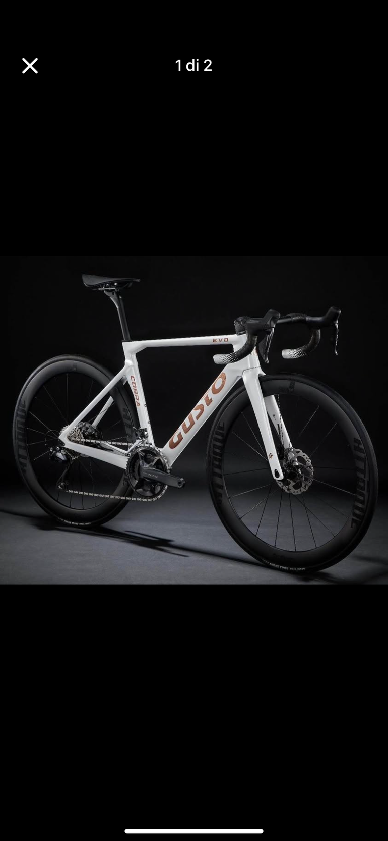 Gusto Custom Shimano 105 2025 Road & Gravel usato, Bianco — immagine 2 di 3