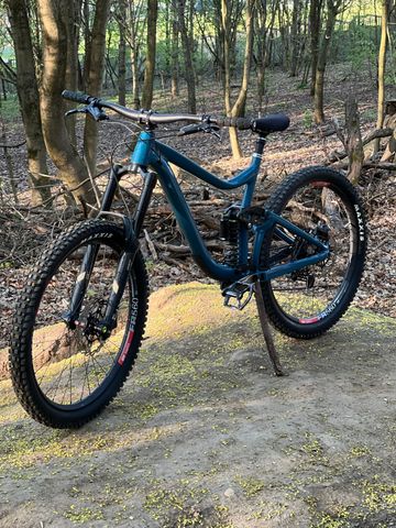 Used Giant Reign SX 1 2019 Frameset 2019 Mountainbike, Blue, 27.5 — image 3 of 4