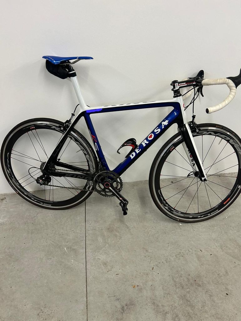 Used De Rosa King Campagnolo Super Record 2014 Road & Gravel, White — image 5 of 6