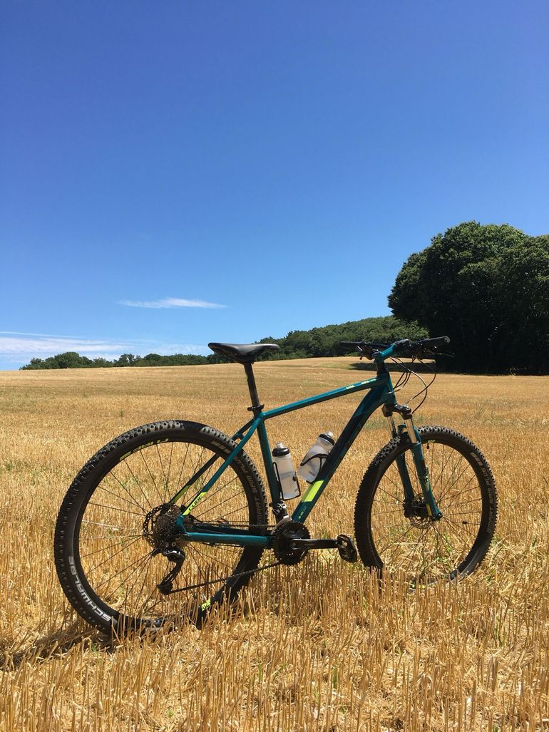CUBE Aim Shimano Deore 2019 Mountainbike usato, Verde — immagine 3 di 4