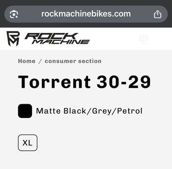 Used Rock Machine Custom Other Shimano 2024 Mountainbike, Black — image 8 of 15