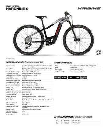 Gebrauchtes Haibike HardNine 9 2021 2021 Mountainbike, Hellgrau, 29 — Bild 5 von 12