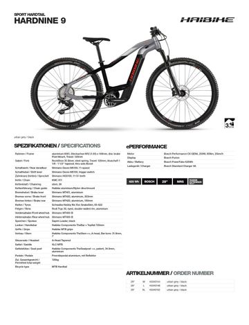 Used Haibike HardNine 9 2021 2021 Mountainbike, Light Gray, 29 — image 5 of 12