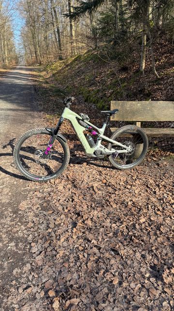 Used Canyon Strive:ON CFR 2023 2023 Mountainbike, Green, 29, 27.5 — image 2 of 9