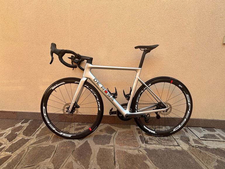 Used De Rosa Merak Campagnolo Super Record EPS 2021 Road & Gravel, Light Gray — image 2 of 20