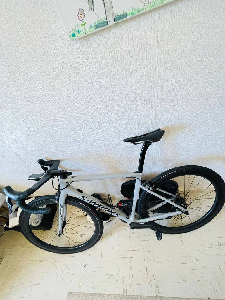 Gebrauchtes Spesialized Custom Shimano Ultegra Di2 2018 Road & Gravel, Hellgrau — Bild 8 von 8