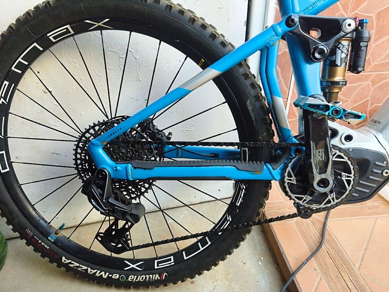 Gebrauchtes Mondraker Crafty SRAM X0 Eagle AXS (T-Type) 2022 Mountainbike, Blau — Bild 3 von 5
