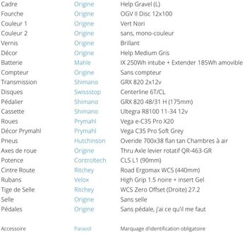 Used Origine Help Shimano GRX 2024 Road & Gravel, Green — image 9 of 9