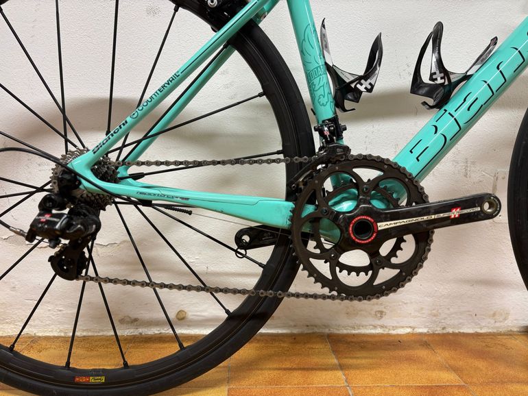 Gebrauchtes Bianchi Specialissima Super Record 2018 2018 Road & Gravel, Blau — Bild 3 von 3