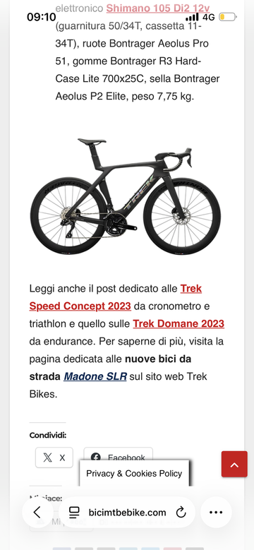 Brugt Trek madone slr8 Custom Shimano Ultegra Di2 2023 Road & Gravel — billede 6 af 6