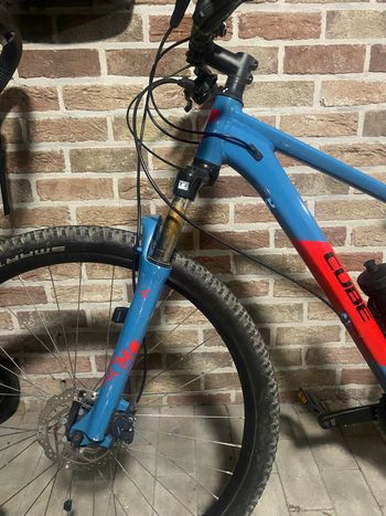 Used CUBE Custom Shimano Alivio 2021 Mountainbike, Blue — image 4 of 5