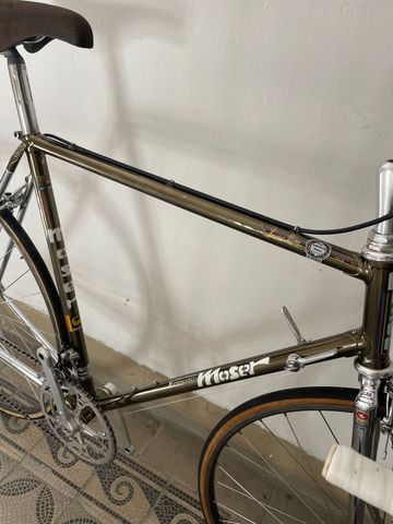 Used Francesco Moser Custom Campagnolo Super Record 1984 Road & Gravel, Light Gray — image 13 of 15