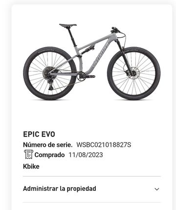 Brugt Specialized Epic Evo 2023 2023 MTB