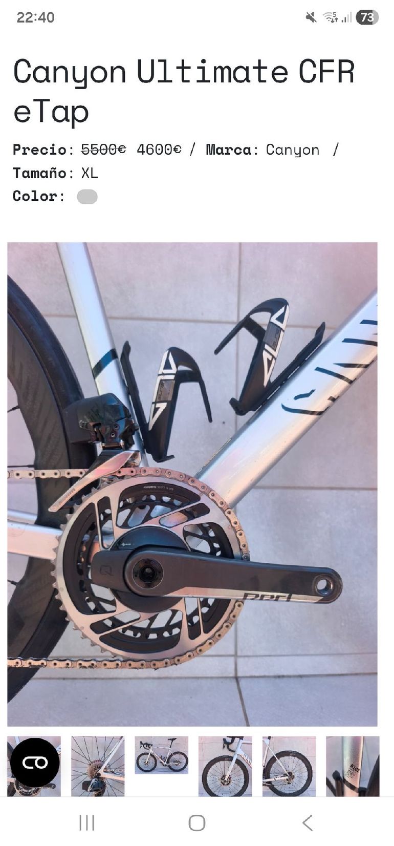 Brugt Canyon Ultimate CFR eTap 2023 2023 Road & Gravel — billede 5 af 5