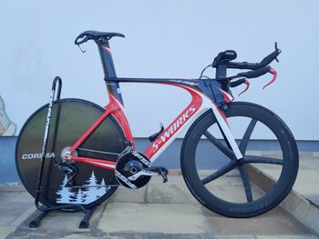Specialized S-Works TT Triathlon Tria Zeitfahrrad Time Trial Long Nose 2015 Corsa & gravel usato