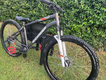 Gebrauchtes ROCKRIDER Mountainbike 27.5 Zoll ST120 Grau/Orange 2025 2025 MTB