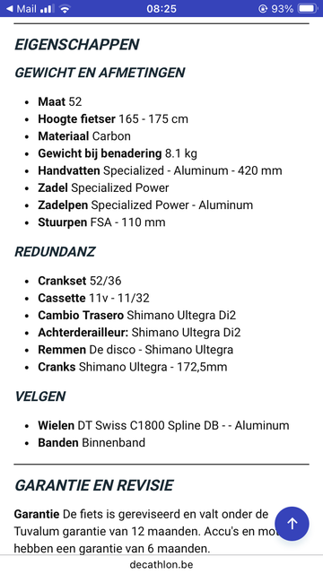 Brugt Specialized Tarmac SL6 2021 2021 Road & Gravel — billede 2 af 6