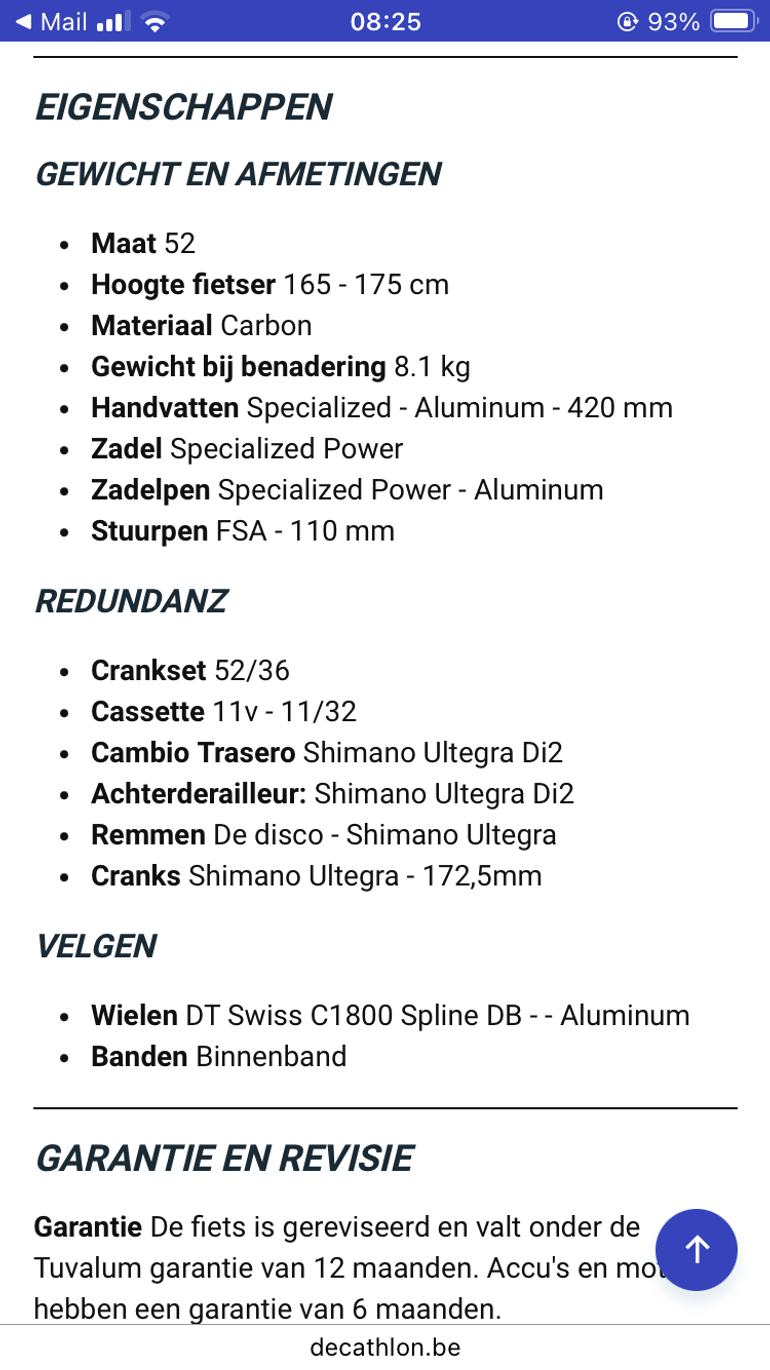 Brugt Specialized Tarmac SL6 2021 2021 Road & Gravel — billede 2 af 6