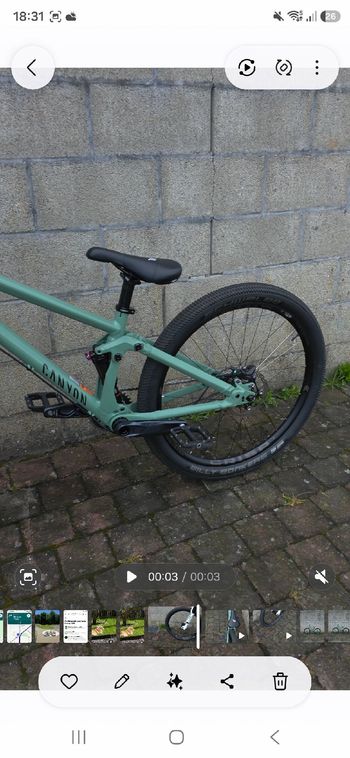 Canyon Stitched 720 2025 2025 Mountainbike usato, Verde — immagine 6 di 6