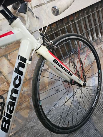 Gebrauchtes Bianchi Via Nirone Sora Compact 2014 2014 Road & Gravel, Weiß — Bild 9 von 16