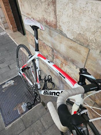 Gebrauchtes Bianchi Via Nirone Sora Compact 2014 2014 Road & Gravel, Weiß — Bild 10 von 16