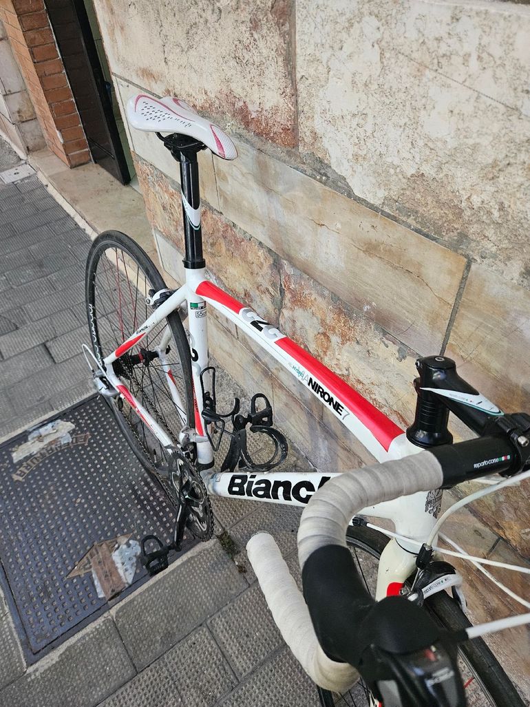 Gebrauchtes Bianchi Via Nirone Sora Compact 2014 2014 Road & Gravel, Weiß — Bild 10 von 16