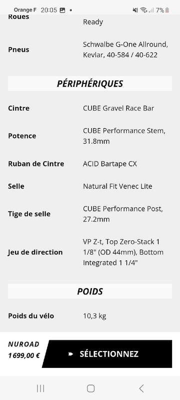 Brugt CUBE NUROAD, SLX 2026 2026 Road & Gravel — billede 8 af 8