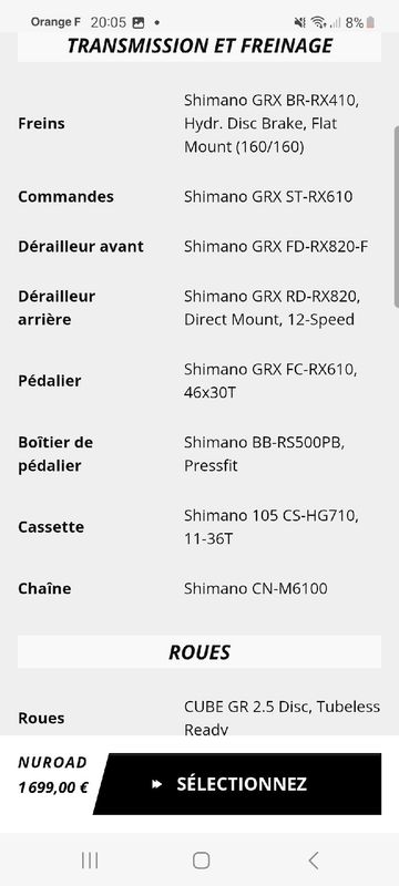 Brugt CUBE NUROAD, SLX 2026 2026 Road & Gravel — billede 6 af 8