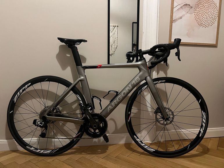Argon 18 Nitrogen SRAM Red eTap AXS 2019 Road & Gravel de segunda mano, Gris claro — imagen 2 de 13