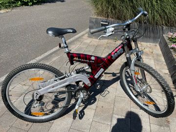 Used Jeep Custom Shimano Acera 2003 Mountainbike, Orange — image 11 of 18