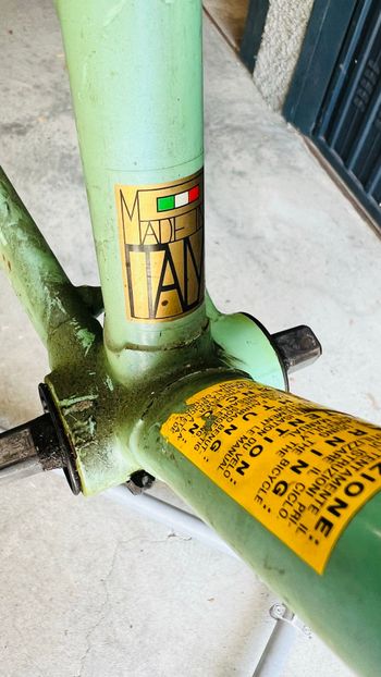 Used Bianchi Custom Frameset 1995 Road & Gravel, Green — image 3 of 5