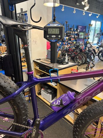 Used Salsa Beargrease Shimano XTR 2017 Mountainbike, Purple — image 5 of 6