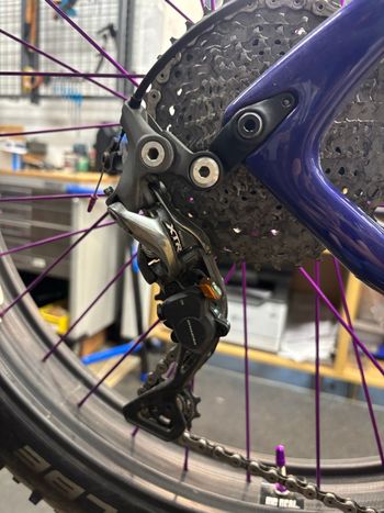 Used Salsa Beargrease Shimano XTR 2017 Mountainbike, Purple — image 4 of 6
