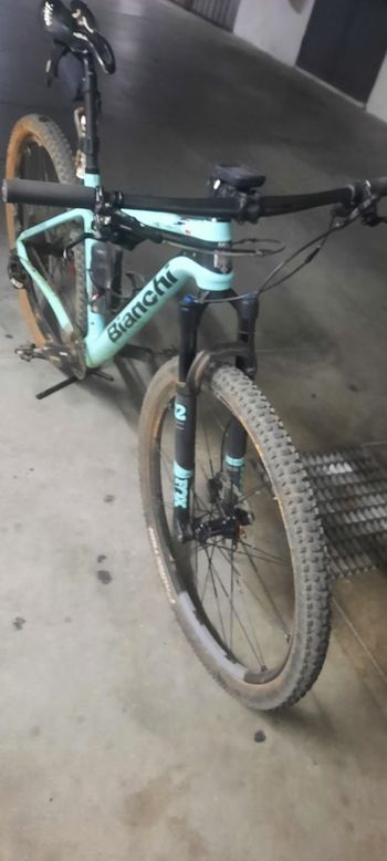 Gebrauchtes Bianchi SRAM X01 Eagle AXS 2017 Mountainbike, Blau — Bild 9 von 14