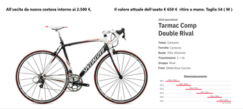 Brugt Specialized Tarmac Comp Double Rival 2010 2010 Road & Gravel