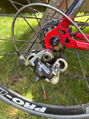 Hinault Custom Campagnolo Chorus 2004 Road & Gravel usato, Rosso — immagine 5 di 7
