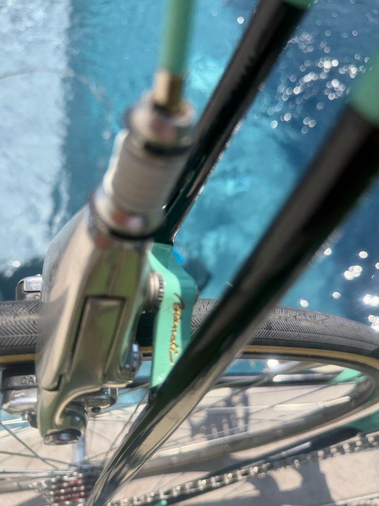 Gebrauchtes Bianchi Specialissima Campagnolo Record 1988 Road & Gravel, Blau — Bild 23 von 28