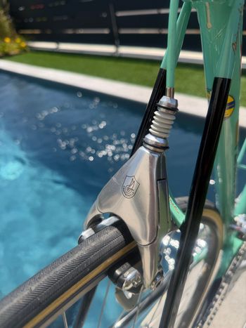 Gebrauchtes Bianchi Specialissima Campagnolo Record 1988 Road & Gravel, Blau — Bild 24 von 28