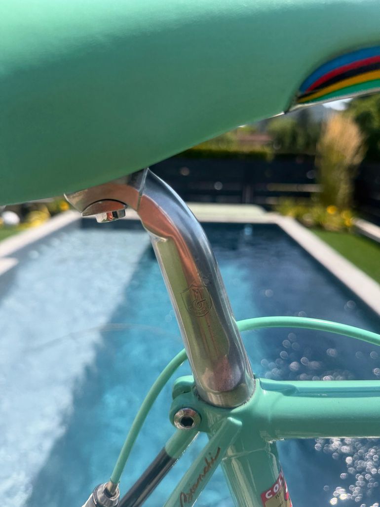 Gebrauchtes Bianchi Specialissima Campagnolo Record 1988 Road & Gravel, Blau — Bild 25 von 28
