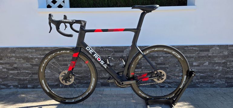 Used De Rosa Custom Campagnolo Super Record EPS 2022 Road & Gravel, Black — image 2 of 10
