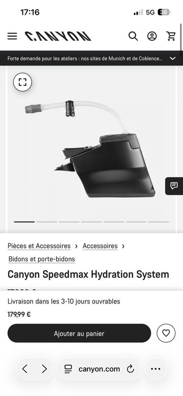 Brugt Canyon Speedmax CF 8 Di2 Race 2026 2026 Road & Gravel — billede 9 af 9