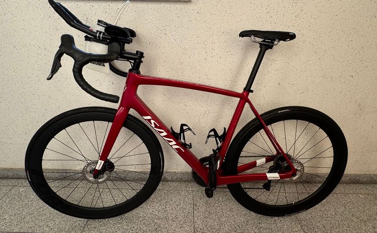 Gebrauchtes Isaac Vitron Shimano Ultegra Di2 2021 Road & Gravel, Rot — Bild 2 von 8