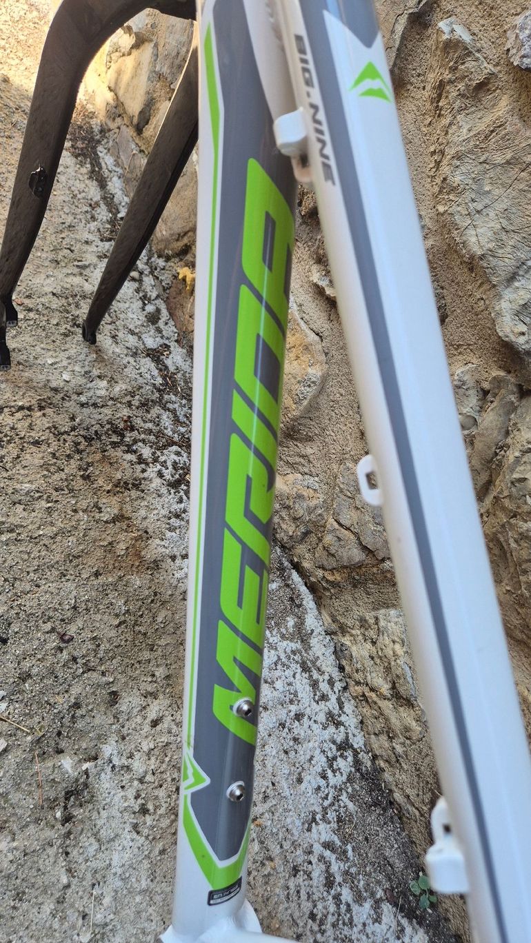 Brugt Merida Big.Nine 29" Light Green Frameset Frameset 2016 Mountainbike — billede 4 af 8