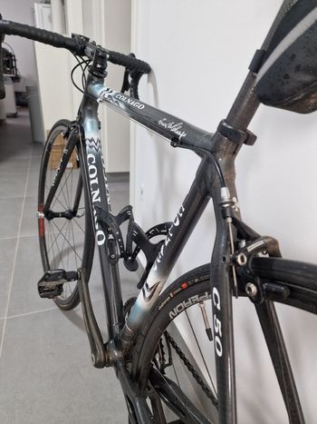 Gebrauchtes Colnago Custom Campagnolo Record 2008 Road & Gravel, Hellgrau — Bild 5 von 9