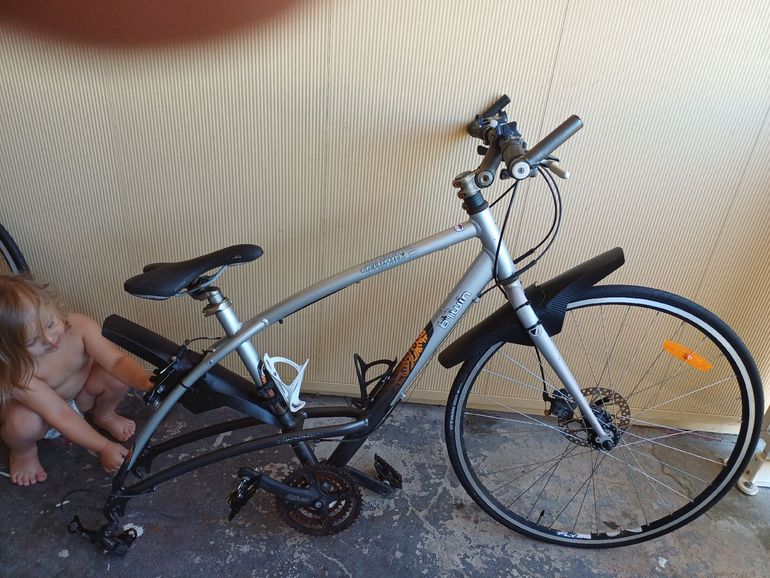 Gebrauchtes Bitwin triban 7 road Custom Shimano Deore LX 2009 Road & Gravel, Hellgrau — Bild 10 von 10